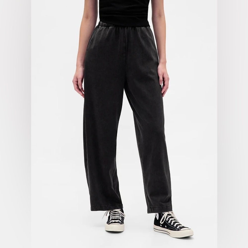 NWT! GAP Black Heavyweight Barrel Pants - Size XS 🩷 862177